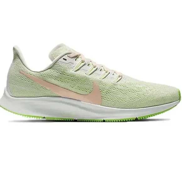 New Nike Air Zoom Pegasus 36 off white lime green Womens Running Shoes - Picture 13 of 15